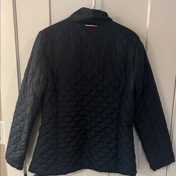 Tommy Hilfiger Women's Navy Quilted Puffer Coat - Picture 3 of 3